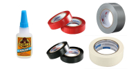 Glues and tapes